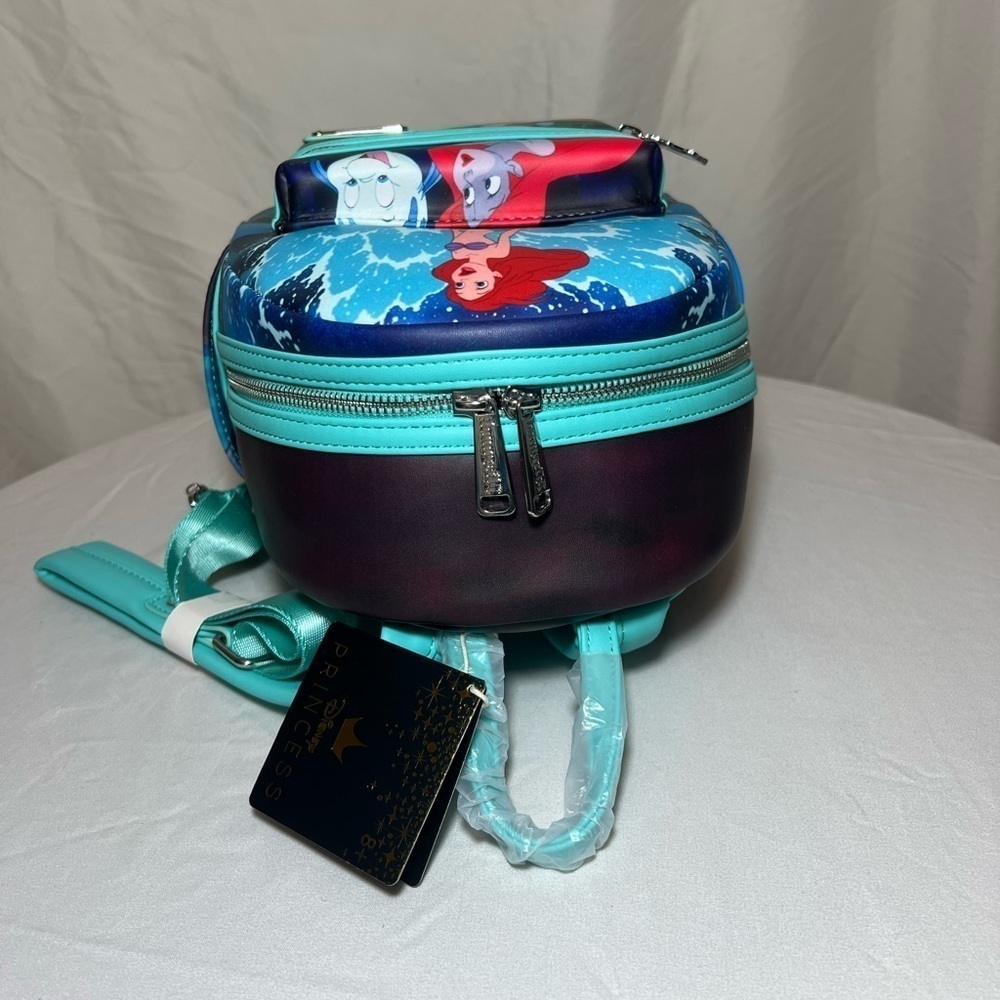 NWT Disney’s The Little Mermaid Princess Scenes Loungefly Mini Backpack - Picture 7 of 12